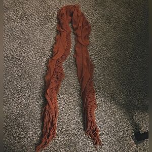 Howard's Soft Cozy Knit Scarf Burnt Orange Rust OS